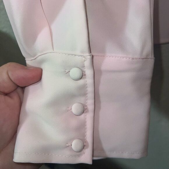 Rebel Wilson X Angels Plus Size Blouse Size 0X NWT Lilac Pink - Picture 4 of 5